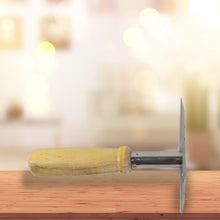 Kitchen Tools Wooden Handle Square Stainless Steel Potato Masher (1 Pc) - justgrabit.in | Just Grab It