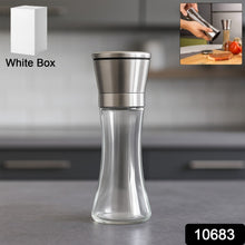 Premium Stainless Steel & Glass Manual Spice Grinder (1 Pc) - justgrabit.in | Just Grab It