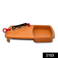 Thick Plastic Kitchen Chopping Cutting Slicing Tray with Holder - Justgrabit Inc.