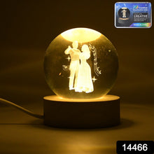 3D Crystal Ball lamps With Base (1 Pc) - justgrabit.in | Just Grab It