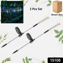 Colorful Multi Led Outdoor Solar Garden Lights (2 Pcs Set) - justgrabit.in | Just Grab It