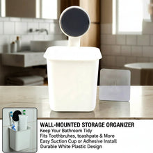 Wall - Mounted Toothbrush & Bathroom Storage Organizer (1 Pc) - justgrabit.in | Just Grab It