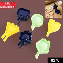 1 Pc Assorted Shape Plastic Snack Mould (Mix Design / 1 Pc) - justgrabit.in | Just Grab It