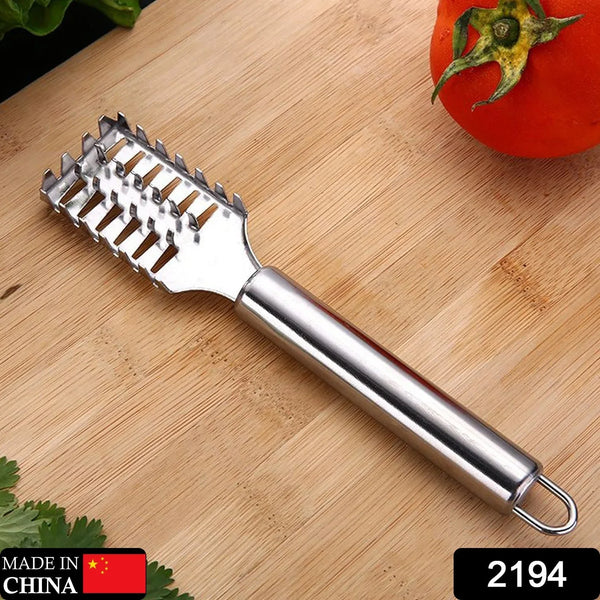 Stainless Steel Fish Scale Remover Scraper – Sawtooth Kitchen Tool - Justgrabit Inc.