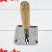 Kitchen Tools Wooden Handle Square Stainless Steel Potato Masher (1 Pc) - justgrabit.in | Just Grab It
