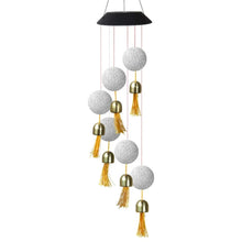 Solar Crystal Ball Wind Chime, Color Changing Solar Powered LED Hanging Wind Chime Light Mobile for Patio Yard Garden Home Outdoor Night Decor, Gifts - justgrabit.in | Just Grab It