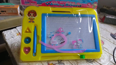 Children Magic Slate Pen Doodle Pad Erasable Drawing Easy Reading Writing Learning Graffiti Board Kids Gift Toy Magnetic Painting Sketch Pad for Baby Children (1 Pc Mix Color) - Justgrabit Inc.