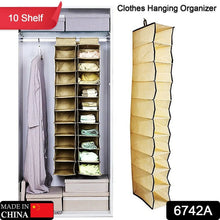 10 Tier Multipurpose Storage Rack, Foldable, Collapsible Fabric Wardrobe Organiser for Clothes - justgrabit.in | Just Grab It