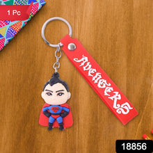 Cute Cartoon Silicone 3D Key Chain with Metal Hook & Strap (Pack of 1) - justgrabit.in | Just Grab It