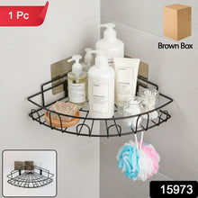 Wall - Mounted Corner Bathroom Storage Rack (1 Pc) - justgrabit.in | Just Grab It
