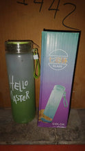 Motivational Glass Water Bottle Colorful potable Water Glass Bottle With Rubber Band, Daily Intake Hourly Water Bottle to Ensure You Drink Enough Water Throughout The Day Reusable Cycling Gym, Workout Fitness Bottle (350 ML) - Justgrabit Inc.