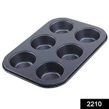 Non - Stick Reusable Cupcake Baking Slot Tray for 6 Muffin Cup - Justgrabit Inc.