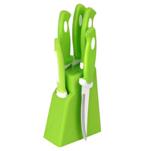 Stainless Steel Knife & Peeler Set with Stand - 6 Pcs - Justgrabit Inc.