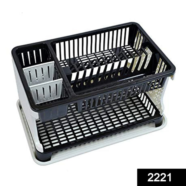 Kitchen Organizer Rack with Water Storing Tray / Dish Rack - Justgrabit Inc.