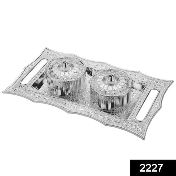 Multipurpose Decorative Multi Storage Mukhwas Dani / Serving Tray - Justgrabit Inc.