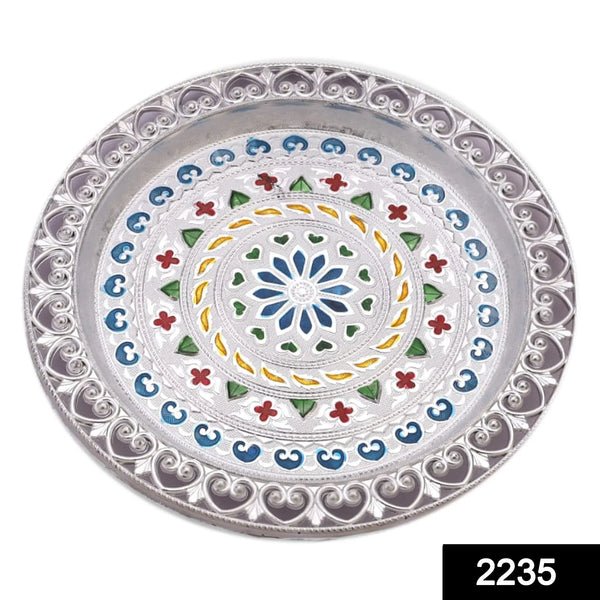 Silver Plated Pooja Thali - Justgrabit Inc.