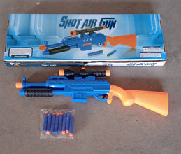 Big Plastic Toy Gun for Kids - 22 Inch Gun Toy for Kids Shooting Gun with 6 fence arrows Kids Toy Return Gift Item, Shot Air Gun For Diwali Gift, Birthday Gift (22Inch) - Justgrabit Inc.