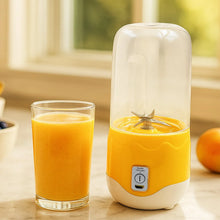Portable Electric USB Juice Maker 6 blade Blender Grinder Mixer Personal Size, USB Rechargeable Mini Juicer for Smoothies and Shakes with Juicer Cup - 400ml - Justgrabit Inc.