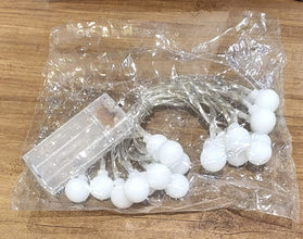 Battery Operated Warm White Globe Ball String Light - justgrabit.in | Just Grab It