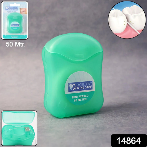 Mint Waxed Dental Floss – (50 Meter ) - justgrabit.in | Just Grab It