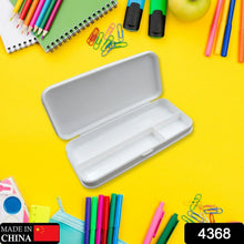Multipurpose White Compass Pencil Box | 3 - Compartment School Case | Ideal Birthday Gift for Kids - justgrabit.in | Just Grab It