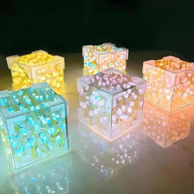 Cube Tulip Night Lamp | Led Decorative Nights Lamp (Multicolor & Design / 1 Set) - justgrabit.in | Just Grab It