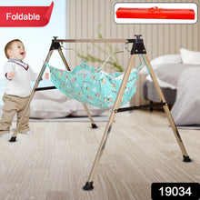 Baby Boy's and Girl's Portable Folding Swing Stainless Steel Stand (1 Pc) - justgrabit.in | Just Grab It