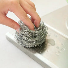 Round Shape Stainless Steel Ball Scrubber (Pack of 12) - Justgrabit Inc.