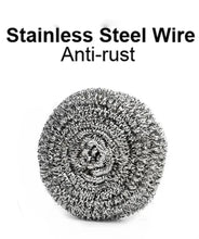 Round Shape Stainless Steel Scrubber (Pack of 6) - Justgrabit Inc.