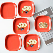 Microwave Safe Quarter Plates Square 6 Pcs, - Justgrabit Inc.