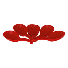 Microwave Safe, Unbreakable, Colorful Soup / Dessert Spoons, Food Grade Set of 6 Pcs, - Justgrabit Inc.