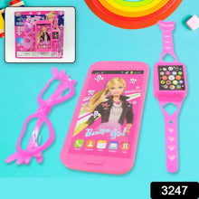 Barbiee Musical Phone, Watch & Glasses Set for Girls – ABS Calling Toy (3 - Piece, Battery Not Included) - Justgrabit Inc.