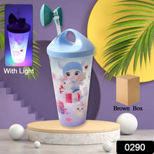 Unicorn Water Bottle with Straw & Lid for Kids, Tumbler (With Light) - Justgrabit Inc.