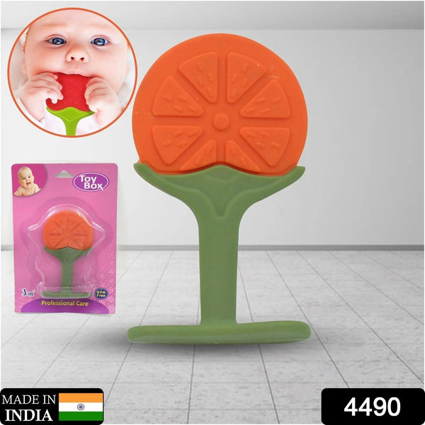 Silicone Fruit Teether Toy for Babies & Toddlers - justgrabit.in | Just Grab It