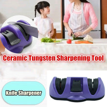 Manual Knife Sharpener 2 Stage Sharpening Tool for Ceramic Knife and Steel Knives - justgrabit.in | Just Grab It