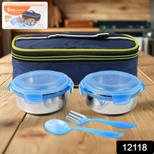 Bite Lunch Box, with Insulated Fabric Lunch Bag & Plastic Spoon, Fork - justgrabit.in | Just Grab It