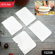 Plastic Cake Scraper Cake Decorating Pastry Baking Tool (4 Pcs Set) - justgrabit.in | Just Grab It
