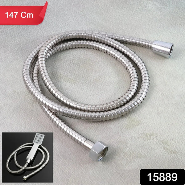 Stainless - Steel Handheld Shower Hose - (1 Pc) - justgrabit.in | Just Grab It