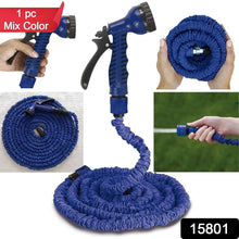 Expandable Magic Garden Hose with Spray Gun, Approx 4 Metre Pipe (1 Set / Mix Color) - justgrabit.in | Just Grab It