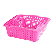 Plastic Multiple Size Cane Fruit Baskets (3 Size Large, Medium, Small) - Justgrabit Inc.