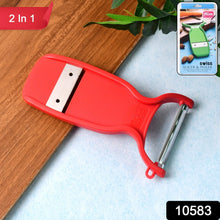 Supermom Swiss 2 - in - 1 Slicer & Peeler with Ultra Sharp Stainless Steel Blades - Justgrabit Inc.