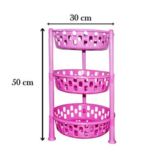 Round Multipurpose Plastic Storage Rack Organiser - Justgrabit Inc.