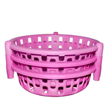 Round Multipurpose Plastic Storage Rack Organiser - Justgrabit Inc.