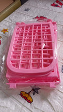 2Layer Foldable Plastic Small Storage Shelf / Rack (1 Pc / Mix Color) - justgrabit.in | Just Grab It