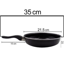 Induction Base Hard Anodized Tadka Fry Pan Nonstick - Justgrabit Inc.