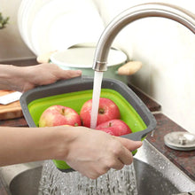 Silicone Square Plastic Folding Collapsible Durable Kitchen Sink Dish Rack - Justgrabit Inc.