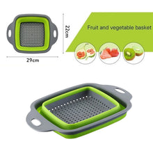 Silicone Square Plastic Folding Collapsible Durable Kitchen Sink Dish Rack - Justgrabit Inc.