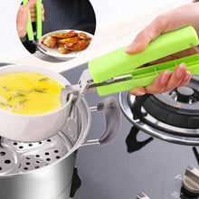 Stainless Steel Home Kitchen Anti - Scald Plate Take Bowl Dish Pot Holder - justgrabit.in | Just Grab It