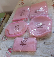 5pc Zippered Mesh Laundry Wash Bags Foldable Delicates Lingerie Socks, Underwear Blouse, Hosiery, Stocking and Lingerie Washing Machine Clothes Protection Net (5 Pc Set) - Justgrabit Inc.