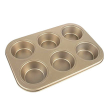 Round Shape Carbon steel Muffin Cupcake Mould Case Bakeware - Justgrabit Inc.